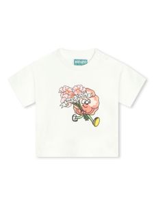 Kenzo Kids t-shirt à imprimé graphique - Blanc