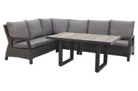 Darwin lounge dining set - antraciet