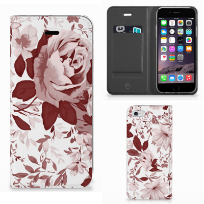 Bookcase Apple iPhone 6 | 6s Watercolor Flowers Bookcase Apple iPhone 6 | 6s Watercolor Flowers