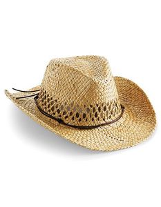 Beechfield CB735 Straw Cowboy Hat