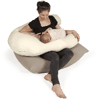 Terapy Uli armleuning zitzak - Off white | 100cm x 80cm x 30cm