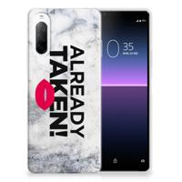 Sony Xperia 10 II Siliconen hoesje met naam Already Taken White