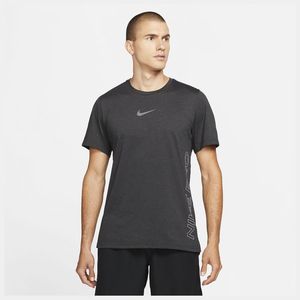 Nike Pro Trainingsshirt Dri-FIT Burnout - Zwart/Grijs