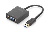 Digitus USB 3.2 Gen 1 (USB 3.0), VGA, Laptop, TV, monitor, Video Adapterkabel [1x USB 3.2 Gen 1 stekker A (USB 3.0) - 1x VGA-bus] DA-70840 15.00 cm