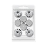 Audio Selection Kegels + Onderlegschijven 36 mm zilver - thumbnail