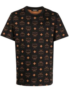 MCM t-shirt en coton à logo imprimé - Noir