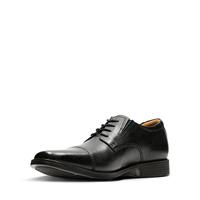 Clarks Tilden Cap heren Oxford Derby, zwart zwart leer. , 41 EU
