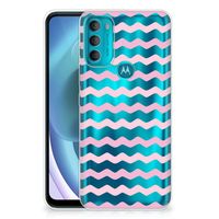 Motorola Moto G71 5G TPU bumper Waves Roze