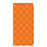 Motorola Moto G60s Hoesje met Magneet Batik Oranje