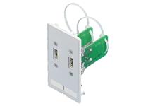 Rittal 2482.540 2x USB naar White Socket-Outlet - Socket-outlets (80g)