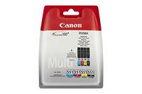 Canon CL-551 value pack zwart/cyaan/magenta/geel