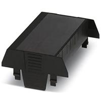 PHOENIX CONTACT EH 90-C SS/ABS BK9005 Draagrailbehuizing, bovendeel, hoge constructie, eenzijdige aansluitopening, 90,1 mm breedte, 75,27 mm hoogte, 36,95 mm diepte, zwart, 10 stuks