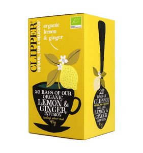 Lemon & ginger tea bio