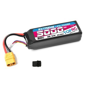 TRC Lipo 50c 3S 11,1 volt 5000mah met XT90 stekker & Verloopstekker geschikt voor Traxxas