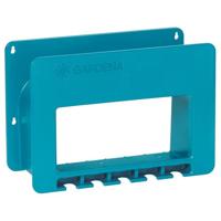 Gardena systeem-Slangboy: Tuinslanghouder voor aan de muur, ruimtebesparende opbergmogelijkheid voor tuinslang, met houders voor sproeiers, broezen en andere GARDENA systeemonderdelen (238-20)