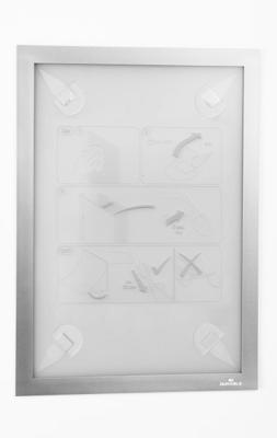 Durable 484323 Documenthouder Zilver (b x h) 236 mm x 323 mm DIN A4 staand, DIN A4 liggend