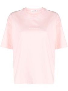 Acne Studios t-shirt à logo imprimé - Rose