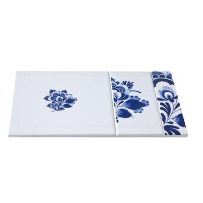 ROYAL DELFT - Blue D1653 - Tegel 'Versatile plain' 16x27cm