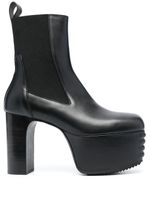 Rick Owens bottines Minimal Grill 195 mm en cuir - Noir