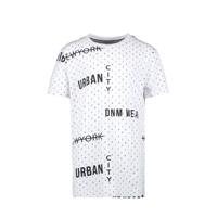 Cars T-shirt Custero met all over print wit/zwart