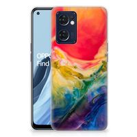 Hoesje maken OPPO Reno 7 5G | Find X5 Lite Watercolor Dark - thumbnail