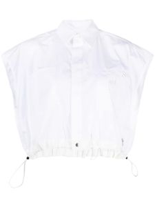 sacai chemise à logo brodé - Blanc