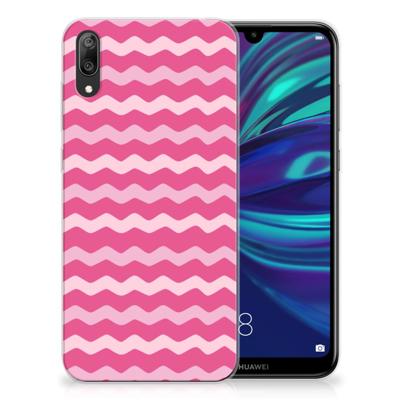 Huawei Y7 Pro (2019) TPU bumper Waves Pink
