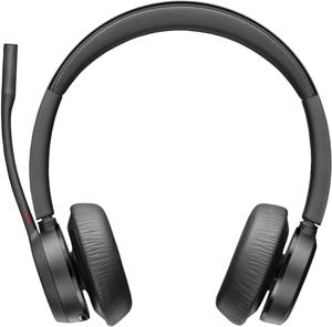 HP Poly Voyager 4320 USB-A Headset +BT700 Dongle On Ear headset Computer Bluetooth Stereo Zwart Volumeregeling, Microfoon uitschakelbaar (mute)