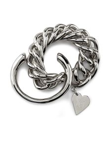 Rabanne bracelet en chaîne à pendentif cœur - Argent