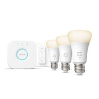 Philips Lighting Hue LED-lamp 871951428913000 Energielabel: F (A - G) Hue White E27 3er Starter Set inkl. Dimmschalter 3x1050lm 75W E27 28.5 W Warmwit