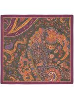 ETRO foulard en soie à imprimé cachemire - Rouge