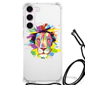 Samsung Galaxy S23 Stevig Bumper Hoesje Lion Color