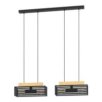 Stars of Light Hanglamp Cidraz vierkant met hout 390164