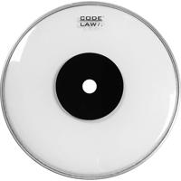 Code Drum Heads LAWCL16 LAW clear tomvel met dot, 16 inch