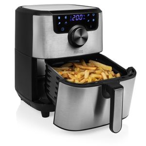 Princess 182033 Airfryer 4.5 l 1500 W Zilver (mat), Zwart