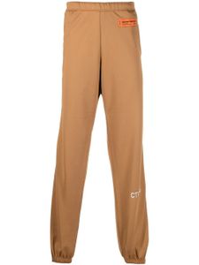 Heron Preston pantalon de jogging à patch logo - Marron