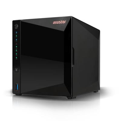 Asustor Drivestor 4 Pro Gen2 AS3304T v2, 4 bay NAS-behuizing netwerkgeheugen, 1,7 GHz Quad-Core, 2,5 GbE poort, 2 GB RAM DDR4, Network Attached Storage voor cloud opslag (Diskless)