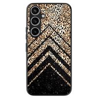 Samsung Galaxy A55 hoesje - Chevron luipaard