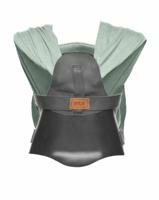 ByKay draagzak Carrier Zwart Leer/Minty Grey