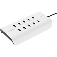 Belkin RockStar USB-laadstation 120 W Thuis Uitgangsstroom (max.) 24000 mA Aantal uitgangen: 10 x USB