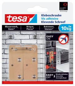 TESA 77908-00000 kledinghaak Binnen & buiten Universele haak Beige 2 stuk(s)