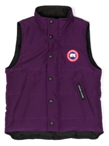 Canada Goose Kids gilet Vanier à patch logo - Violet