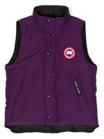 Canada Goose Kids gilet Vanier à patch logo - Violet - thumbnail