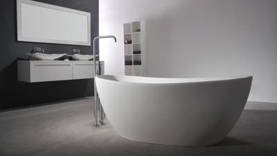 SSI Design Crystal vrijstaand bad Solid Surface 163x85x64cm SSI Design Crystal vrijstaand bad Solid Surface 163x85x64cm