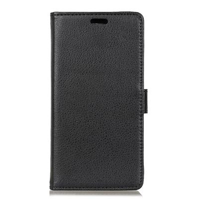 Shop4 - Sony Xperia XZ2 Premium Hoesje - Wallet Case Grain Zwart Shop4 - Sony Xperia XZ2 Premium Hoesje - Wallet Case Grain Zwart