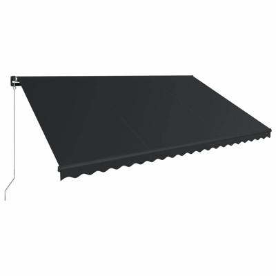 vidaXL Luifel handmatig uittrekbaar 500x300 cm antraciet vidaXL Luifel handmatig uittrekbaar 500x300 cm antraciet