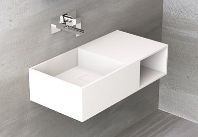 SSI Design New Hampshire wastafel Solid Surface 80x41x20cm SSI Design New Hampshire wastafel Solid Surface 80x41x20cm