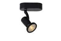 Lucide JASTER-LED - Plafondspot - LED - GU10-1x5W 2700K - Zwart