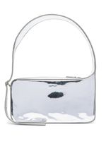 Courrèges sac porté épaule Racer à effet miroité - Argent