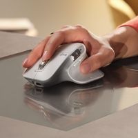 Logitech MX Master 3S Ergonomische muis Bluetooth, Radiografisch Optisch Lichtgrijs 7 Toetsen 8000 dpi Afneembare kabel, Ergonomisch, Intelligent scrollwiel, - thumbnail